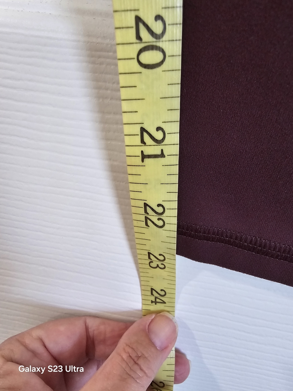 Fabletics PureLuxe High-Waist Maroon Leggings Small Short - Picture 4 of 13